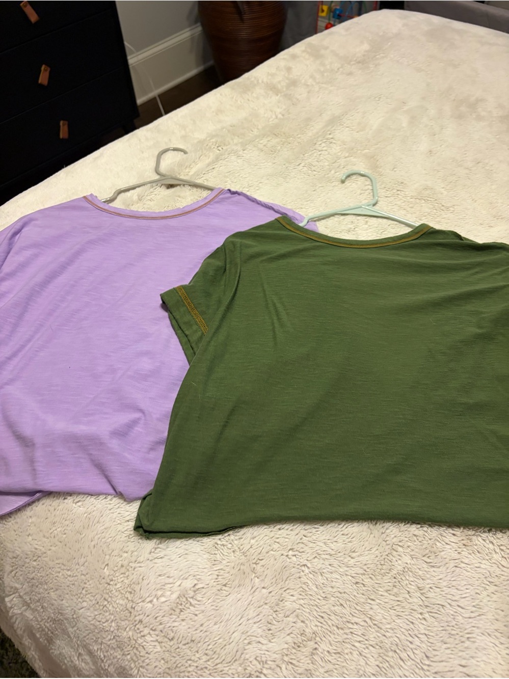 Womens Short-Sleeve Tee - Green and Lavender Sz Xs bundle